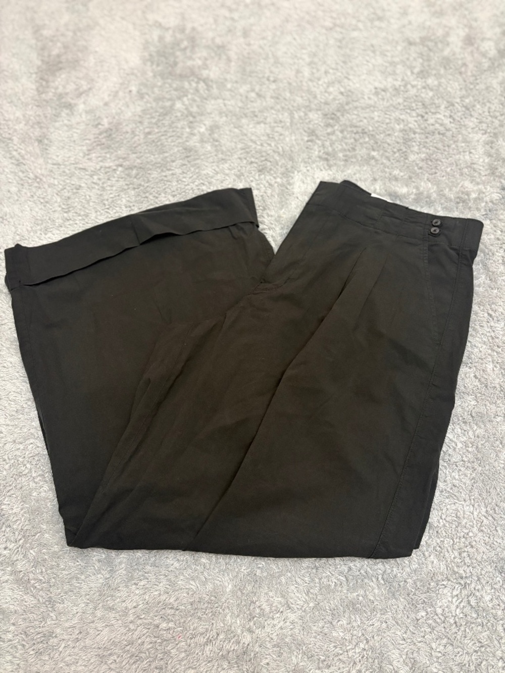 Women's New American Eagle Black Wide Leg Trousers